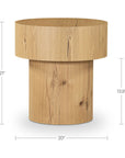 Corey - Side Table - Rustic Oak