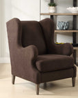 Serpentine - Brown Fabric Accent Chair
