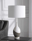 Tanali - Modern Table Lamp - White & Gray