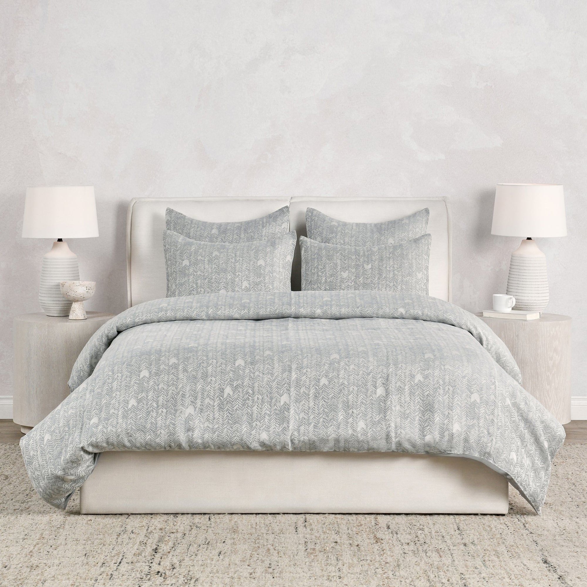 French Herringbone - 3 Piece Duvet Set