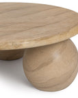 Elaria - Outdoor Round Coffee Table - Beige