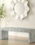 Amie - Bench - Spa Blue