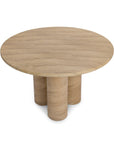 Niva - 47" Outdoor Round Dining Table - Beige