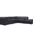 Form - Classic L Modular Sectional Vantage Black Leather