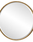 Sutton - Aged Gold Round Mirror