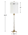 York - Crystal Buffet Lamp - Brass