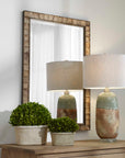 Cocos - Coconut Shell Mirror - Light Brown