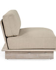 Livia - Outdoor Armless Chair - Taupe