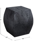 Grove - Black Wooden Accent Stool