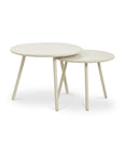 Kari - Outdoor Nesting Coffee Table - Cream / White