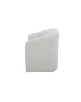 Sandy - Fabric Rolling Dining Chair - Off White
