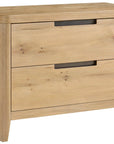 Modern - Walker 2-Drawer Nightstand - Light Brown