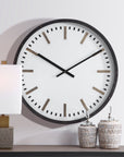 Fleming - Large Wall Clock - Black