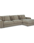 Berga - Sectional Pebble Right Stationary Sofa - Gray
