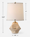 Indent - Travertine Accent Lamp