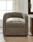 Breis - Swivel Barrel Chair - Gray