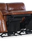 MS - Harlan Zero Gravity Power Loveseat With Power Headrest - Dark Brown