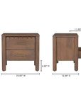 Wiley - Nightstand - Vintage Brown