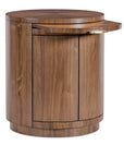 Eleana - Round Nightstand - Medium Wood