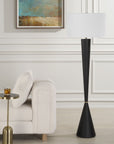 Layla - Black Tapered Floor Lamp