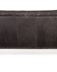 SS - Kandor Leather Stationary Sofa - Black