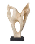 Hollow Form - Indoor-Outdoor Teak Sculpture - Woodtone