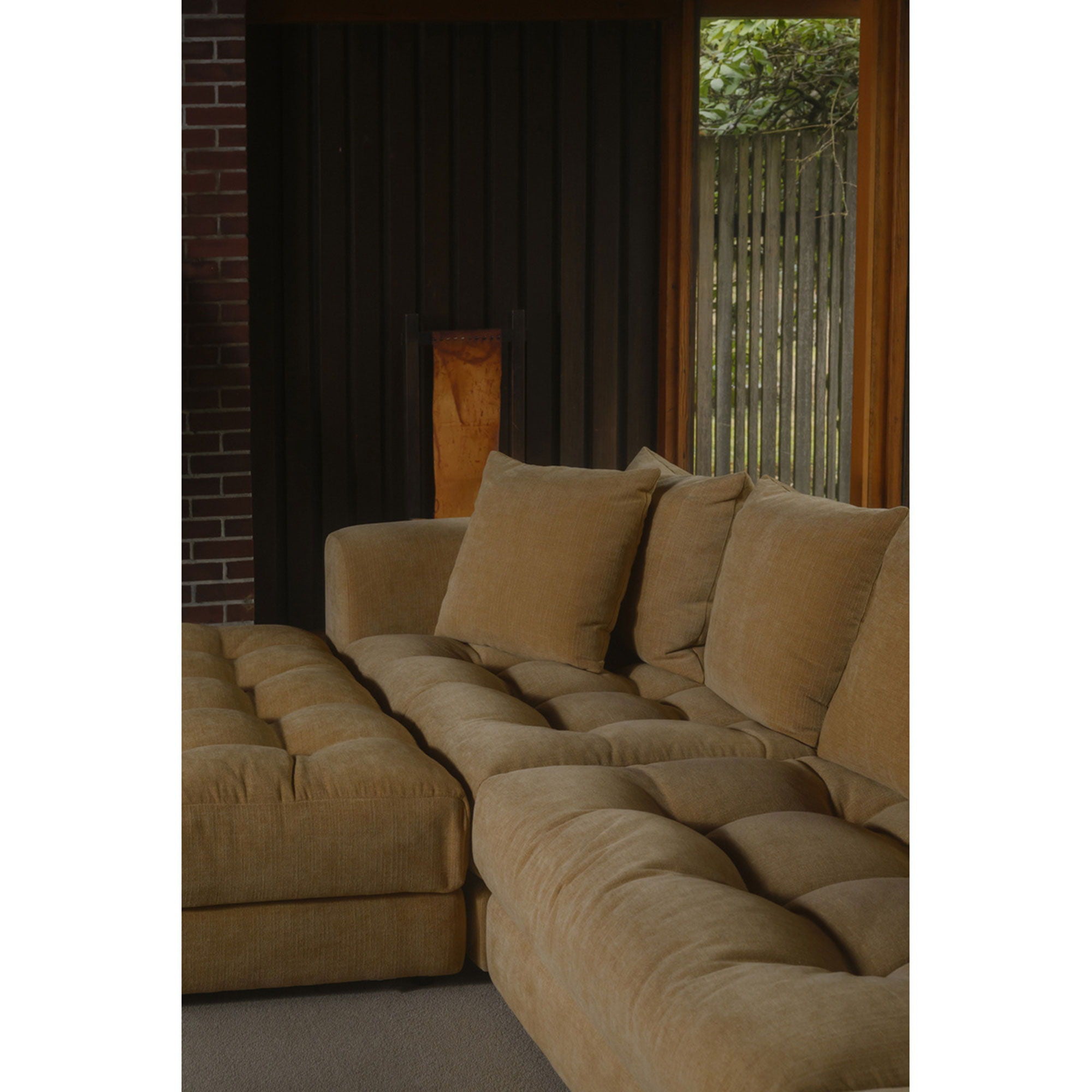 Davie - Left Arm Facing Chair - GoldenYellow