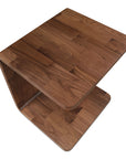 Carrie - Wood Side Table - Dark Brown