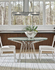 Modern - Axel Round Dining Table - Pearl Silver