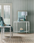 Melange - On The Bright Side Demilune Console - White