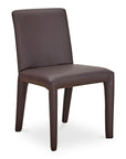 Monte - Dining Chair Vegan Leather (Set of 2) - Dark Brown