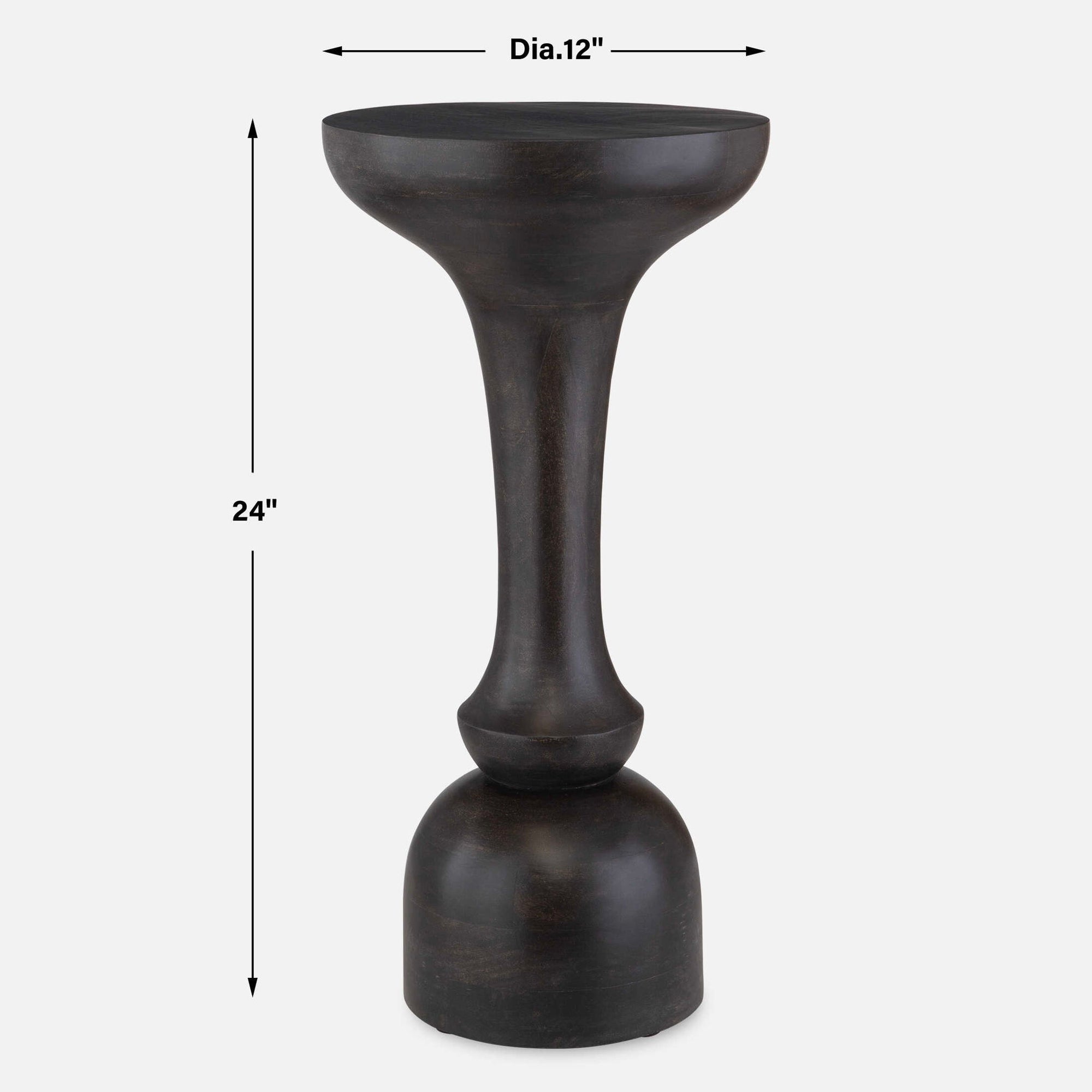 Gambit - Hourglass Accent Table - Black