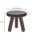 Joy - Accent Table - Dark Brown