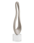 Oval Harmony - Sculpture - Gray