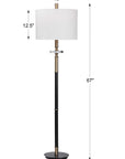 Maud - Floor Lamp - Aged Black