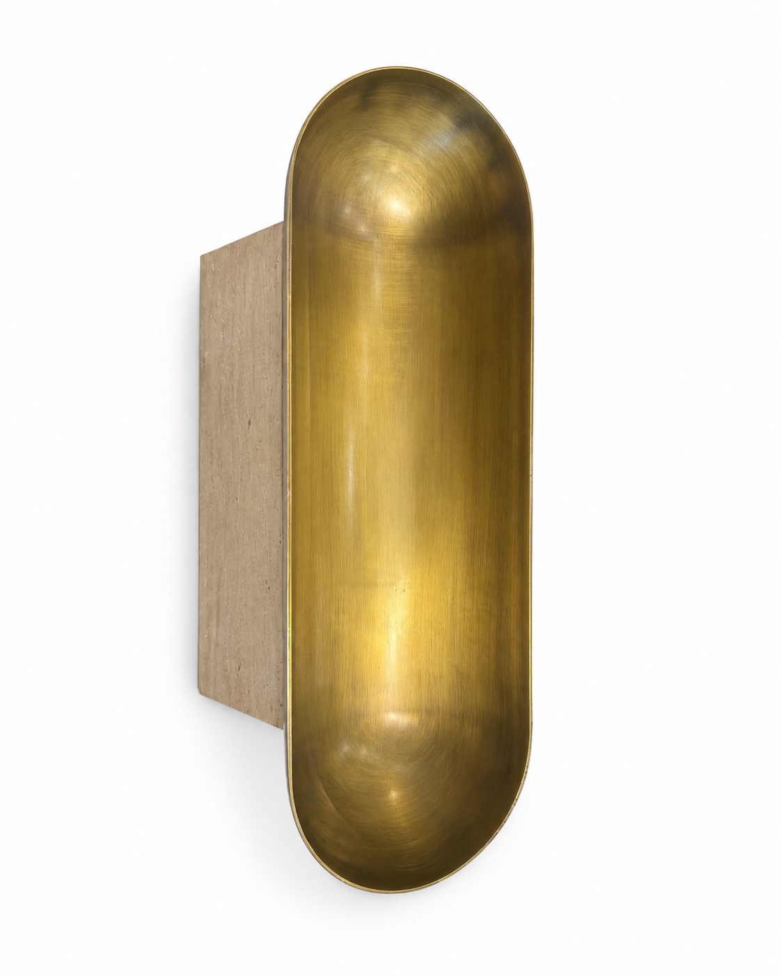 Travertine Base Brass