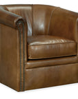 Axton - Swivel Leather Club Chair