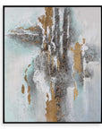 Mountain Mist - Hand Painted Canvas - Gray