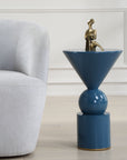 Trig - Blue Accent Table