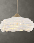 Biddeford - 5 Light Beaded Pendant - White