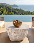 Arbor - Crest Indoor-Outdoor Teak Bowl - Woodtone