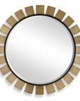 Toluca - Round Mirror - Brass