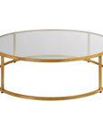 Radius - Modern Circular Coffee Table - Gold