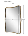 Pavia - Curvy Vanity Mirror - Gold