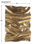 Undulate - Outdoor Wall Panel - Gold