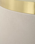 Circuit - Brass & White Accent Table - White
