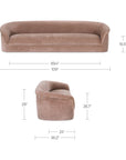 Thora - Sofa - Blush / Pink