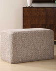 Kelce - Woven Checkered Ottoman - Brown