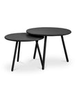 Kari - Outdoor Nesting Coffee Table - Black