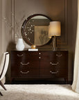 Bella Donna - Round Mirror - Dark Brown